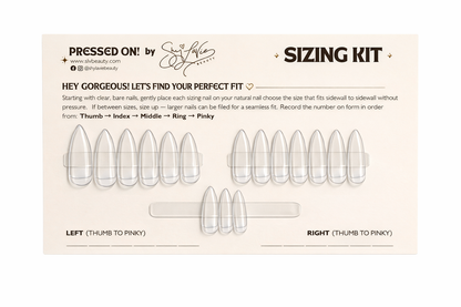 PRESSED ON CUSTOM SIZING KIT