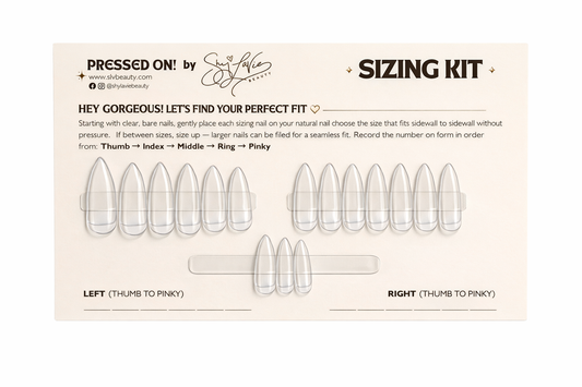 PRESSED ON CUSTOM SIZING KIT